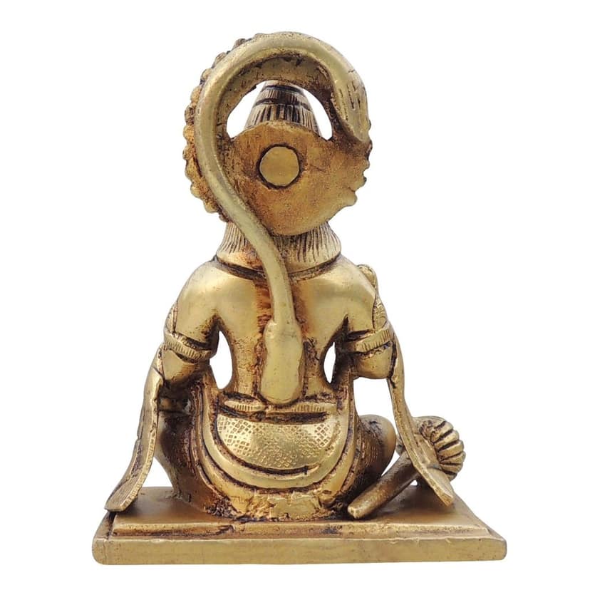 Brass Hanuman Ji God Idol Murti - Worship & Decor, Height : 4.2 Inch (BSMAS1527 C) view 3