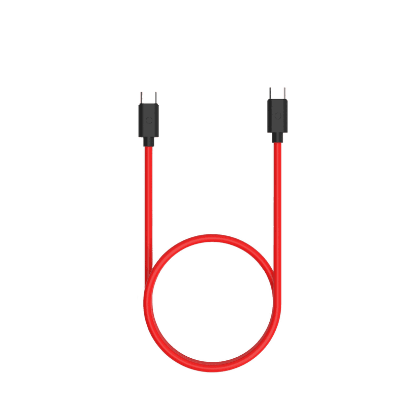 Twance TC22R PVC - Type C to Type C fast Charging & data transfer Cable, 1.5 Meter, Red color