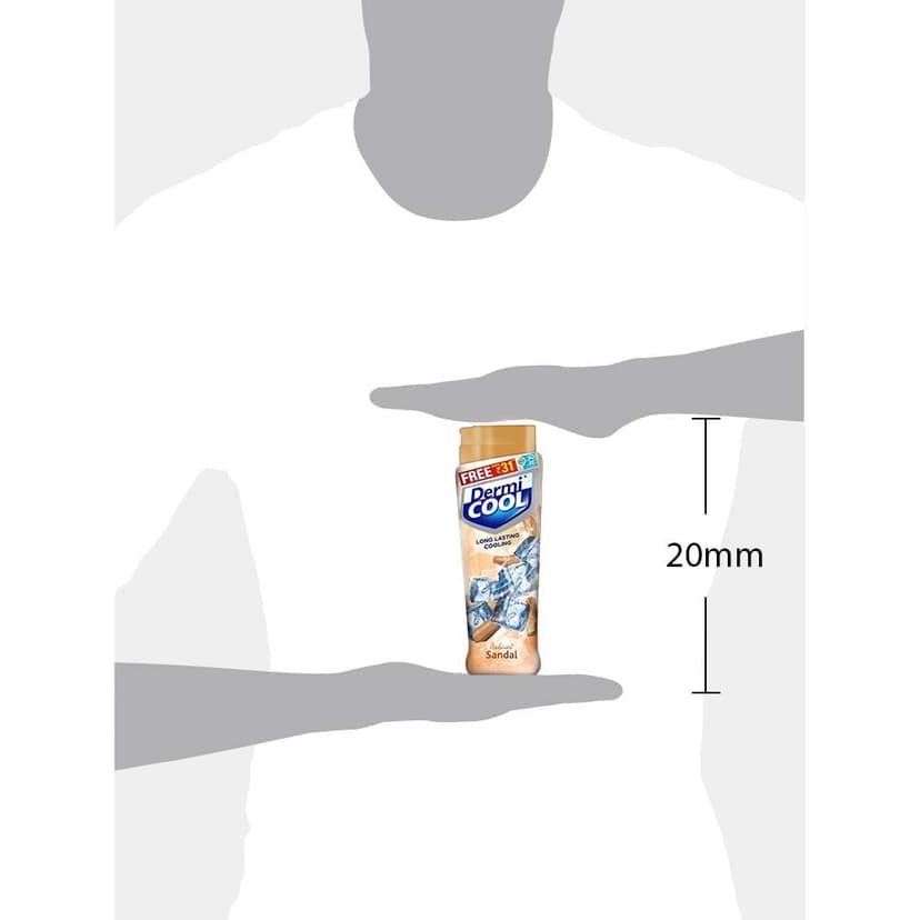 Dermicool Prickly Heat Powder, Sandal, 150 g (Pack of 3) view 3