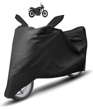 Caronix Bike Body Cover for Royal Enfield Hunter 350 ( Pack of 1 ) , Black