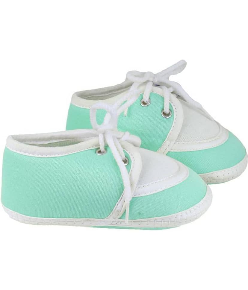 Neska Moda Baby Boys & Girls Lace Mint Booties/Shoes for 0 to 12 Months Infants-BT89 view 2