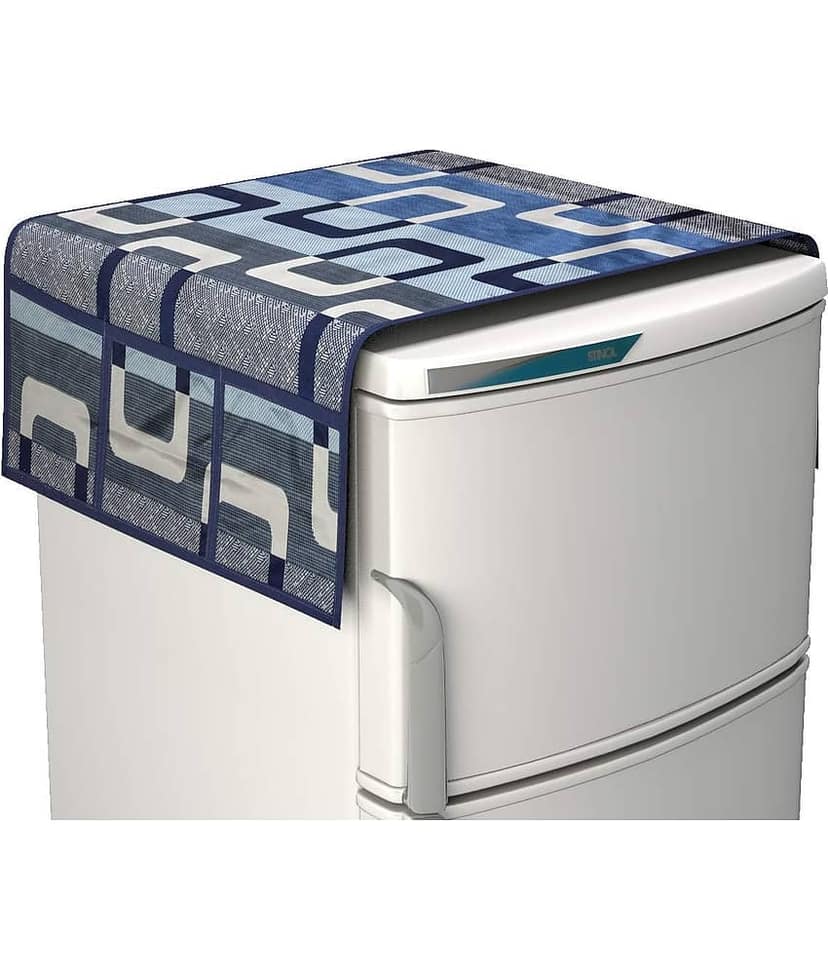 Polyester Fridge Top Cover 55x97 Cm (Pack of 1) - Brown