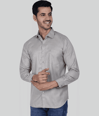 Comey Cotton Blend Regular Fit Full Sleeves Men's Formal Shirt - Brown ( Pack of 1 )
