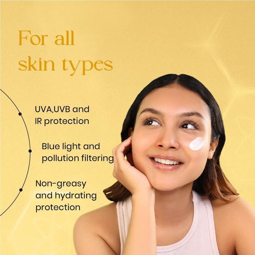 SkinInspired Total Care Gel Sunscreen | SPF 50+ PA+++ | Broad Spectrum | Ultra Light Gel | All Skin Types | For Both Men & Women | Airless Pump - 50 ml view 4