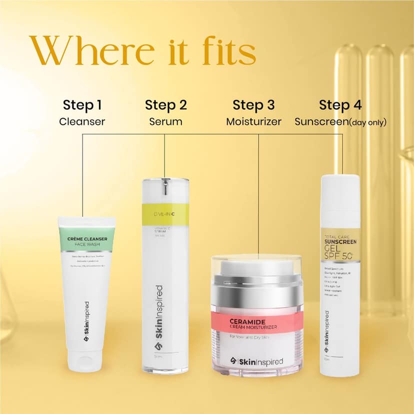 SkinInspired Total Care Gel Sunscreen | SPF 50+ PA+++ | Broad Spectrum | Ultra Light Gel | All Skin Types | For Both Men & Women | Airless Pump - 50 ml view 9