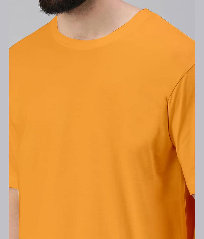 Veirdo Pack of 1 100% Cotton Oversized Fit Men's T-Shirt ( Black ) view 2