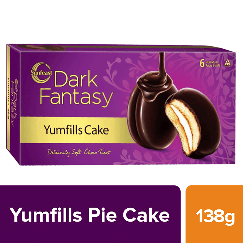 Sunfeast Dark Fantasy Yumfills Pie Cake, 138 G