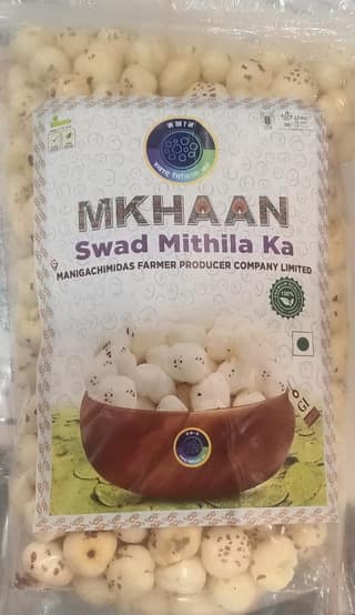 MKHAAN SWAD MITHILA KA (Platinum Quality) MKHAAN / Makhana | Premium| Raw Plain Phool Makhana | Small to Large Size