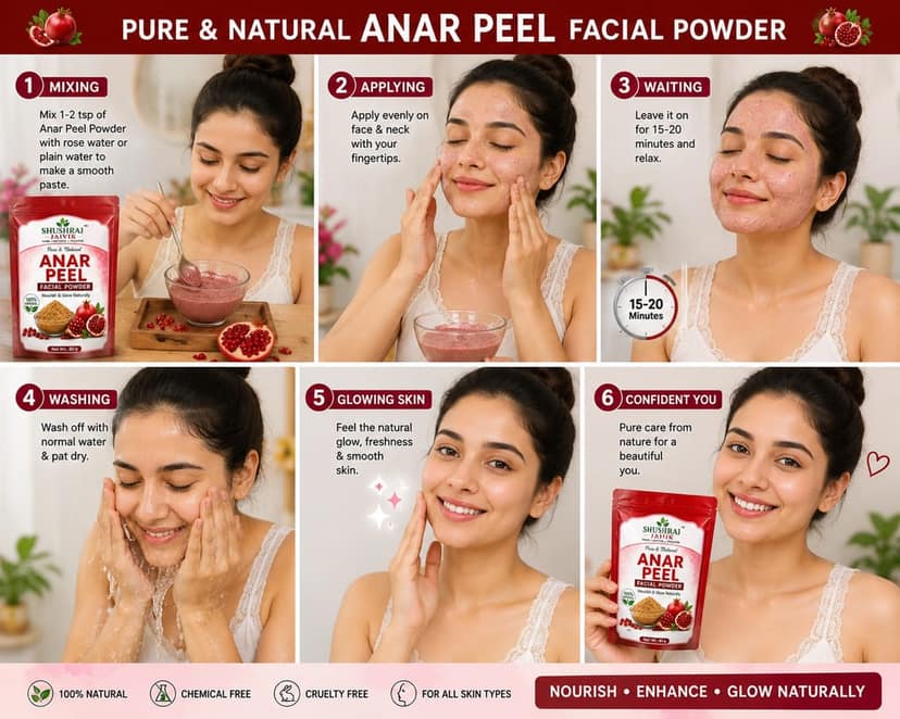 Shushraj Jaivik Anar Peel Powder 80g view 7
