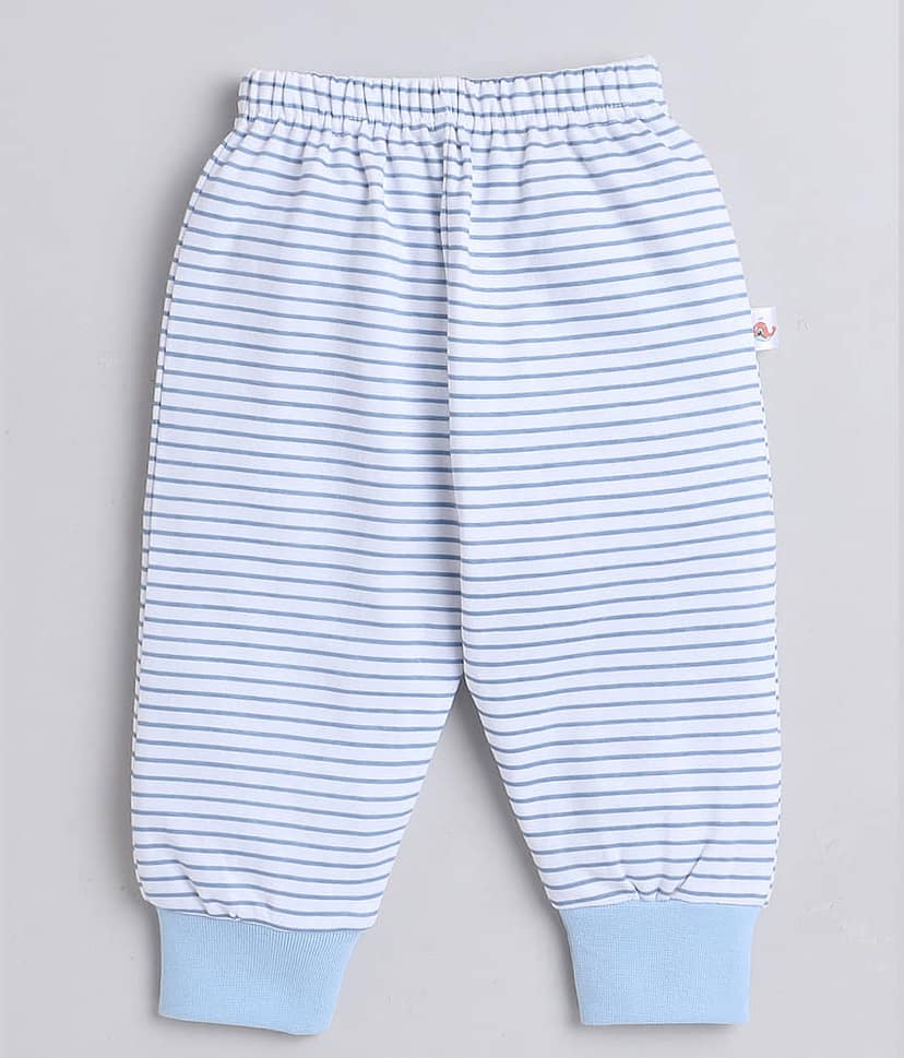 BUMZEE Pack of 4 Baby Boys Cotton Pyjama ( Sky Blue ) view 2