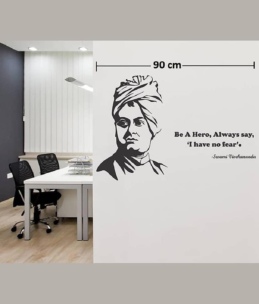 Asmi Collection Swami Vivekananda Motivational Quotes Wall Sticker ( 60 x 90 cms ) view 2