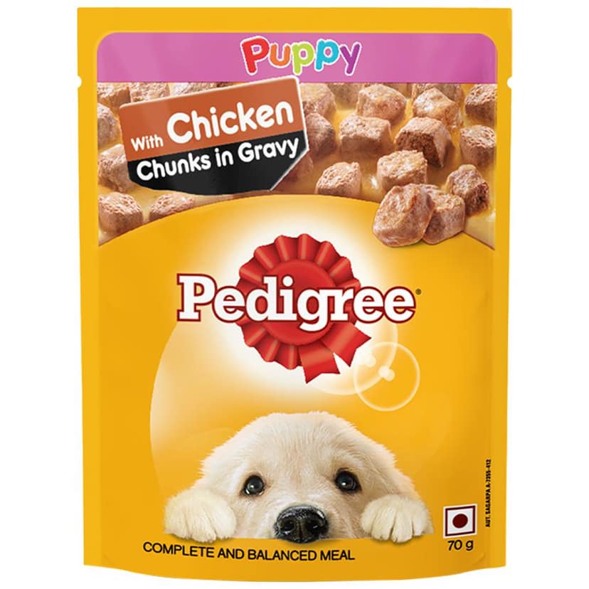 Puppy Chicken & Chunks In Gravy 70 Gms