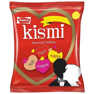 Parle Kismi Toffee - Assorted With Elaichi, Rosemilk, Kulfi & Rajbhog, 245.5 G (Get 24.5 G Extra)