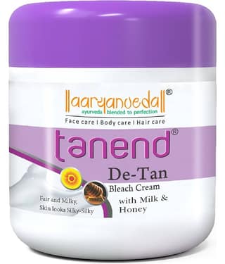 Aaryanveda Tanend Bleach Cream 3 Times Use Facial Kit For All Skin Type Saffron 450 ( Pack of 1 )