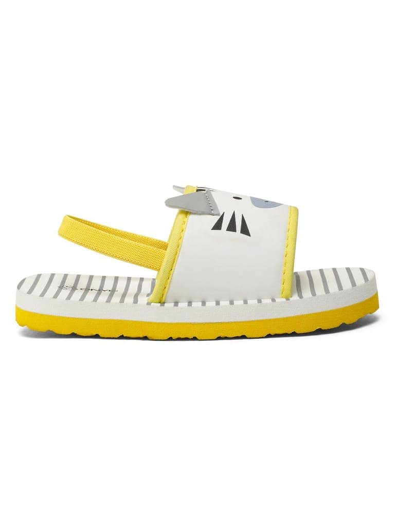 Premium Zebra Artistic Sliders - White (Unisex) view 3