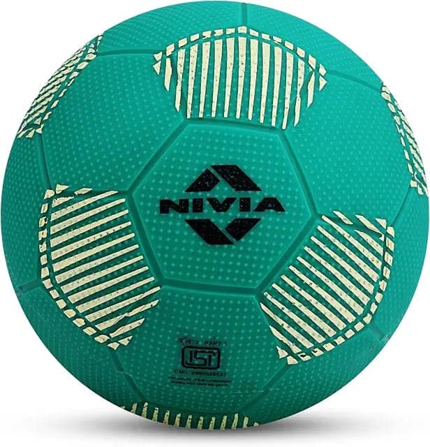 Nivia Home Play Mini Football for Kids, Soft & Lightweight Toy Ball, Safe for Indoor Play, Size - 1 (Teal Green), Pack of 1 view 3