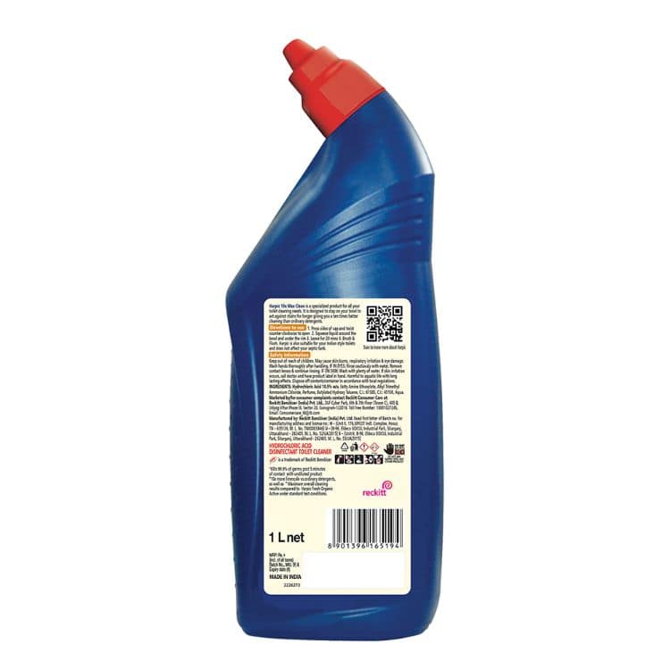 Harpic Disinfectant Toilet Cleaner Liquid, Lemon - 1 L view 2