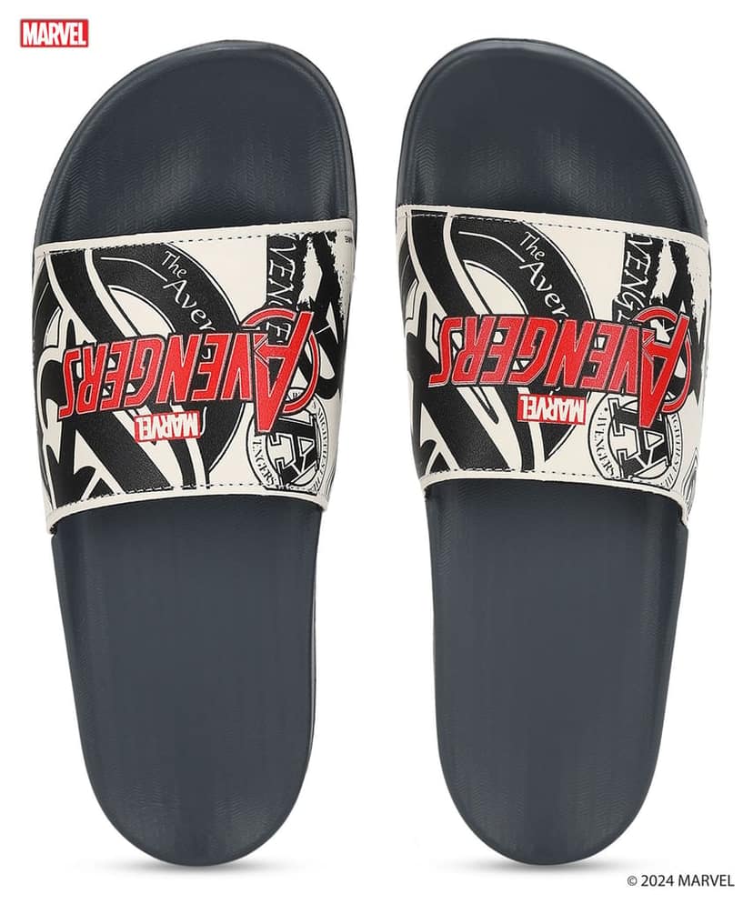 Marvel x Paragon Men's Casual Sliders for Men with Comfortable Sole & Sturdy Straps view 2