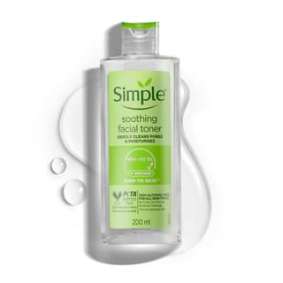 Simple Kind to Skin Soothing Facial Toner 200ml | Keeps skin toned & refreshed and restores the skin's natural PH level | For All Skin types