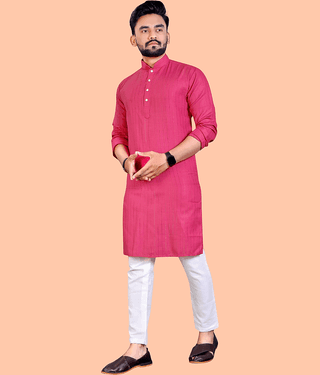 Balaji's Wine Cotton Blend Regular Fit Men's Kurta Pyjama Set ( Pack of 1 )