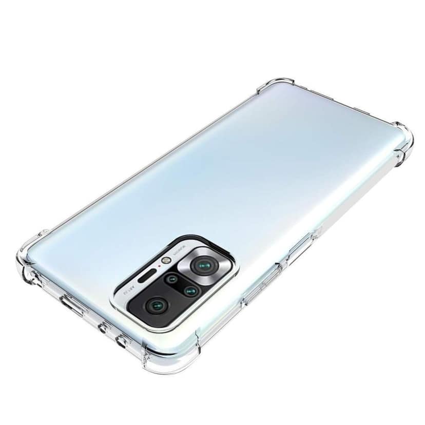 USTIYA for Mi Redmi Note 10 Pro Max Case y Redmi Note 10 Pro Case Clear TPU Four Corners Cover Transparent Soft funda view 4