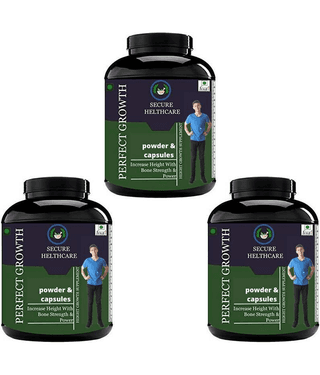 Secure Healthcare Perfect Growth Plain Flavor 0.3 kg Powder Pack of 3