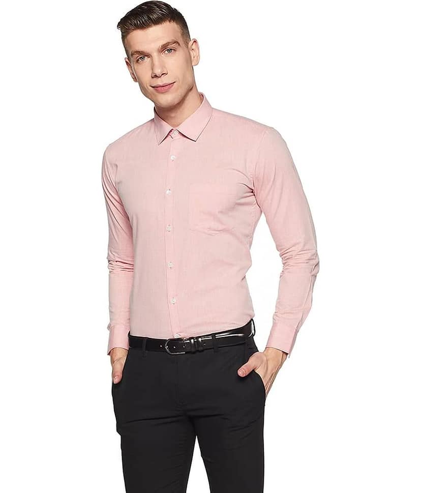 Makhanchor - Black Cotton Slim Fit Men's Formal Shirt (Pack of 1)