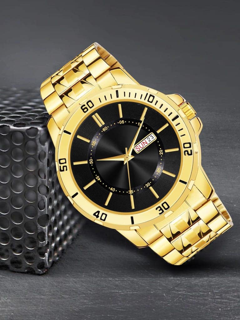 Black Day-Date Function Casual Analog Watch for Men LR132 view 2