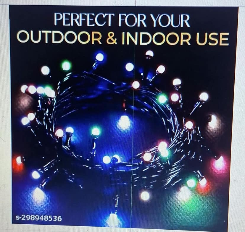 Serial String/Fairy Light | Plug Sourced | Suitable for Home & Outdoor Decoration, Diwali, Christmas, Ramadan, Wedding, Party, Festival 12m 40LED(Pack of 1, Multicolor) view 2