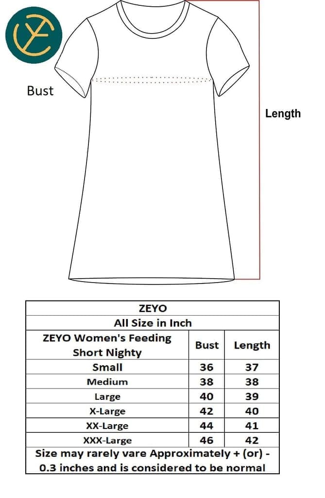 ZEYO Women Cotton Navy Blue Dot Print Maternity & Feeding Night Dress view 6