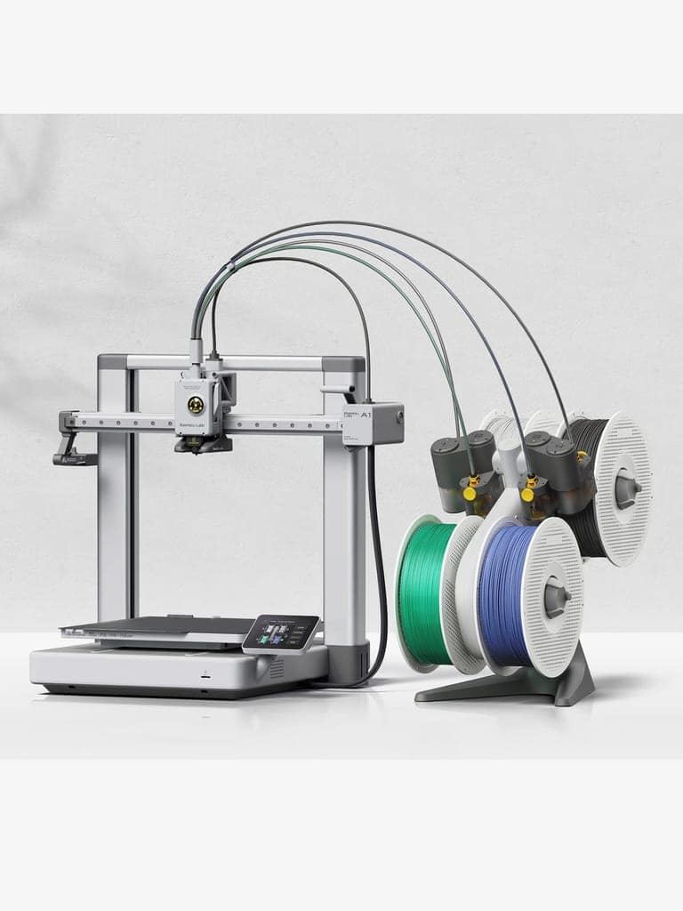 WOL3D Bambu Lab A1 Combo – With AMS Support Multi-Color 3D Printing, High Speed & Precision, Full-Auto Calibration & Active Flow Rate Compensation, ≤48 dB Quiet FDM 3D Printers view 2