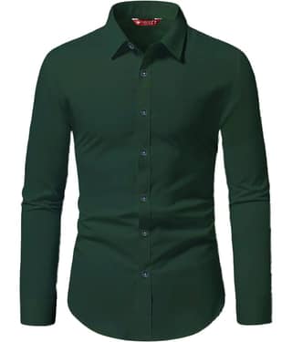Yugnik Cotton Blend Slim Fit Full Sleeves Men's Formal Shirt - Mint Green ( Pack of 1 )
