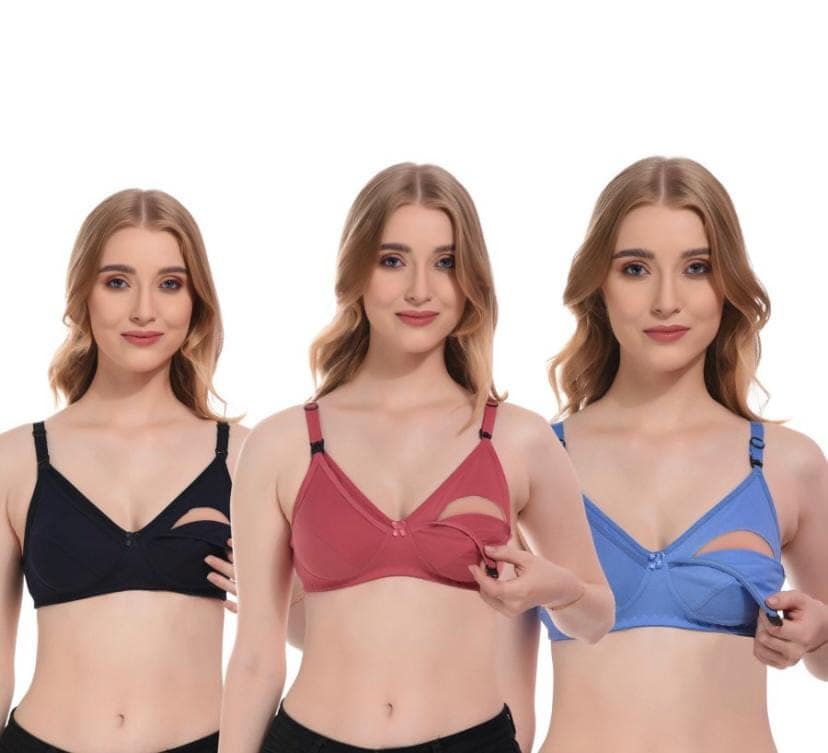 JUSTLY Women Maternity/Nursing Non Padded Bra