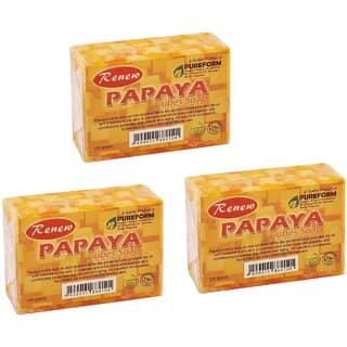 Renew Papaya Cubes Soap - 135g (Pack Of 3)