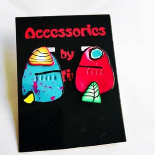 ONE - LIKE - ME Series one - WOBA Clay Earrings