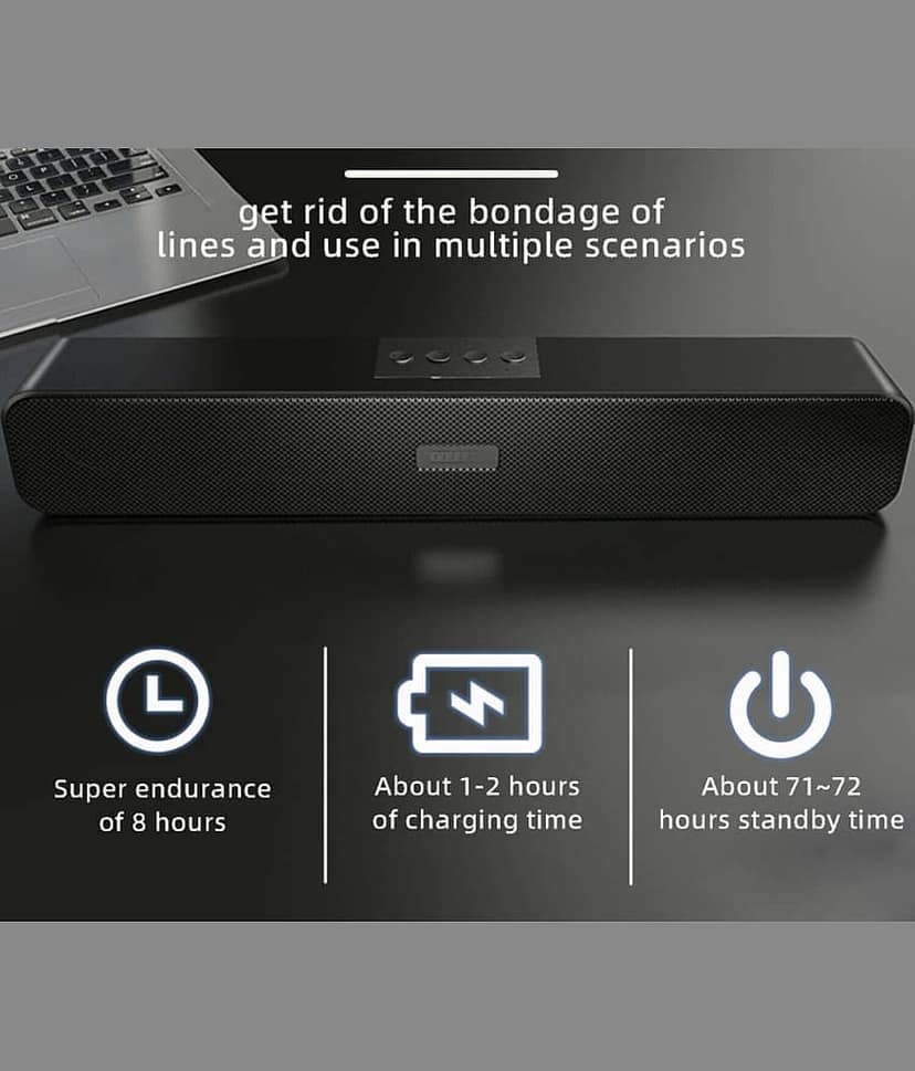 NEUTON PRO ROCK BAR 20 W Bluetooth Speaker Bluetooth v5.0 with USB,SD card Slot Playback Time 4 hrs Black view 2