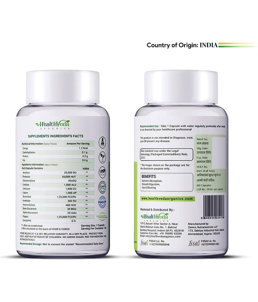 Health Veda Organics Multi Vitamin Capsule 1 no.s ( Pack of 1 ) view 2