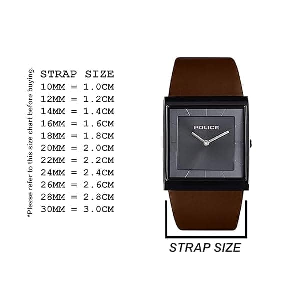 justly Wather Watch Strap For Compatible With POLICE Watches Only view 3