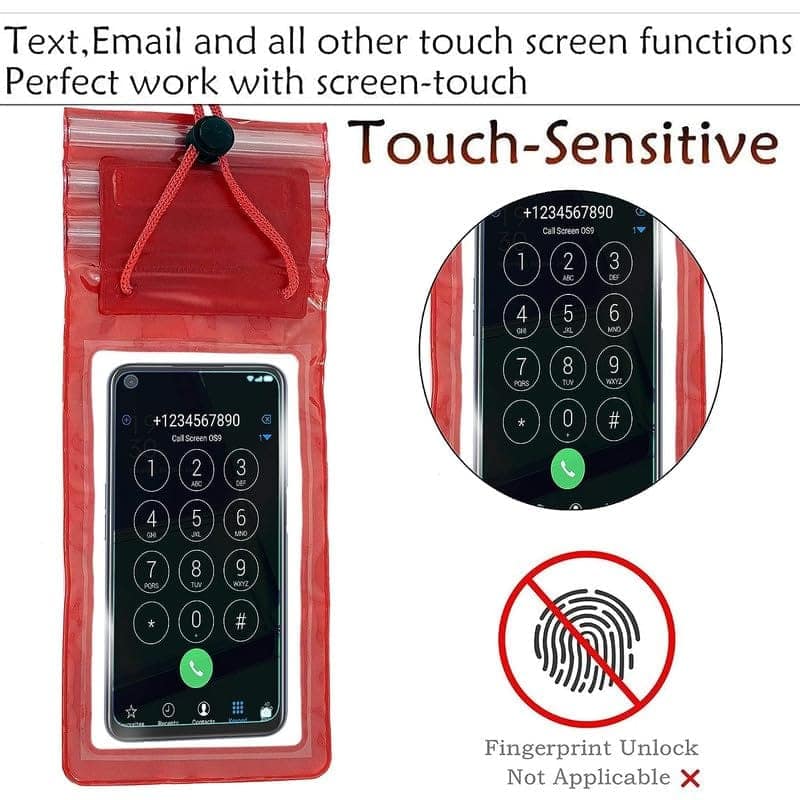 Transparent Waterproof Mobile Rain Pouch for Smartphones (Pack of 5) view 3