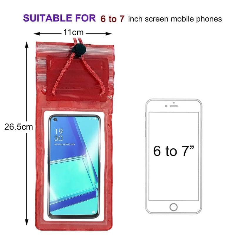 Transparent Waterproof Mobile Rain Pouch for Smartphones (Pack of 5) view 4