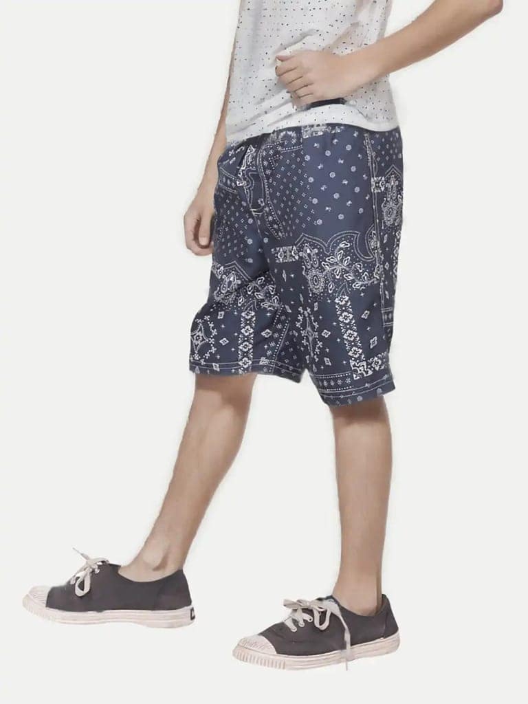 Teen Boys Navy Basic Shorts view 3