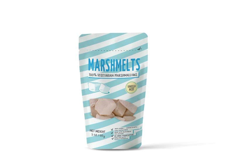 Marshmelts Veg Marshmallow - Vanilla Mist, 60 gm