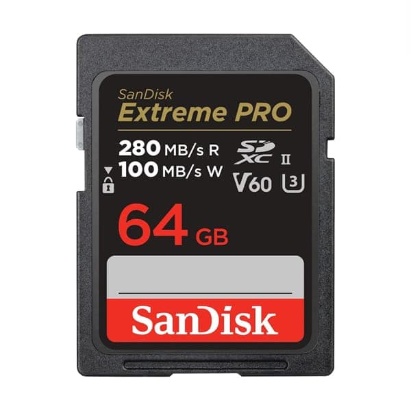 SanDisk Extreme PRO V60 280 MBPS 64GB SD Memory Card