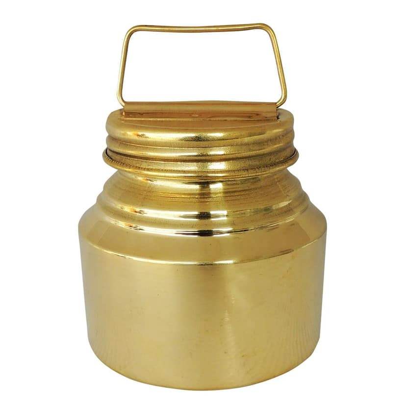 Brass Gangajali 480 ml ? Medium Sacred Water Pot for Temple, Height : 5 Inch (ZMAS211 B) view 2