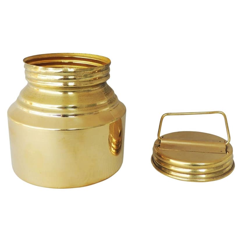 Brass Gangajali 480 ml ? Medium Sacred Water Pot for Temple, Height : 5 Inch (ZMAS211 B) view 3