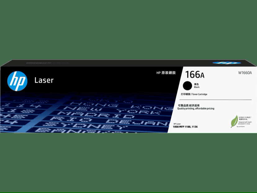 HP 166A Black Toner Cartridge (W1660A) Compatible with HP Laser 1008a, 1008w, HP Laser MFP 1188a, 1188w, 1188nw Printer view 3