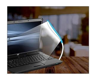 USB Lamp for Study Flexible USB LED Working on PC, Laptop, Powerbank Study Lamp (Blue/White)