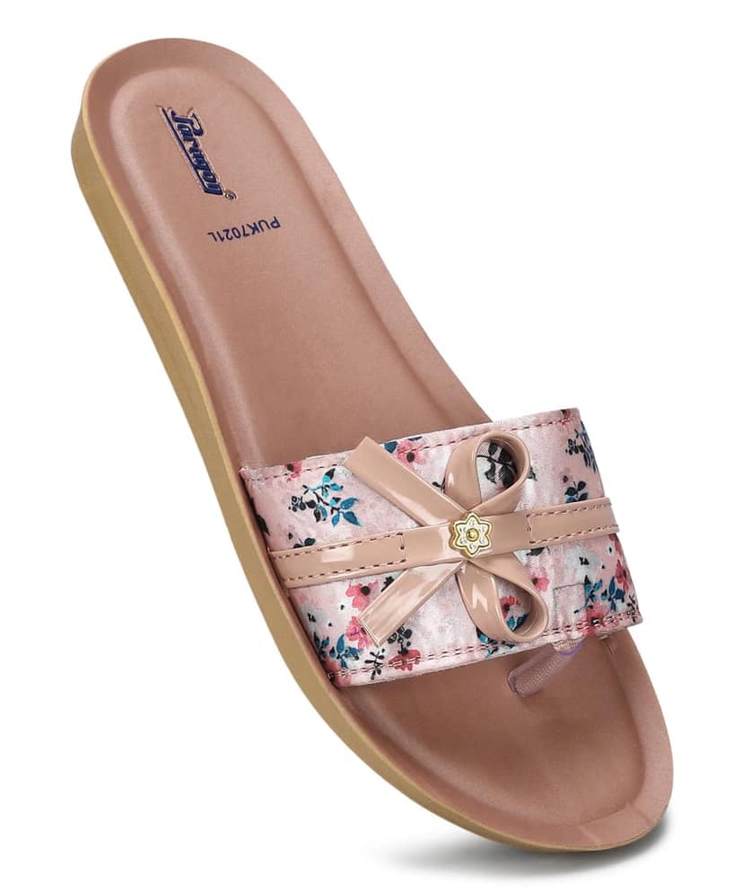 Paragon Women's Peach Sliders with Anti-skid Cushioned Sole for Everyday Use view 6