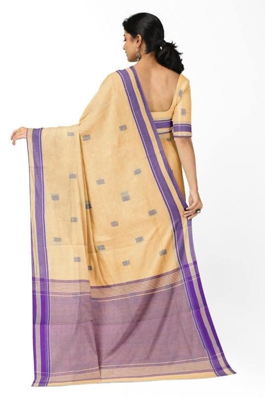 APCO Handloom - Women's Rahajmundry Pure Cotton Grey Handloom Saree (Angara Handloom Saree) 67 view 3