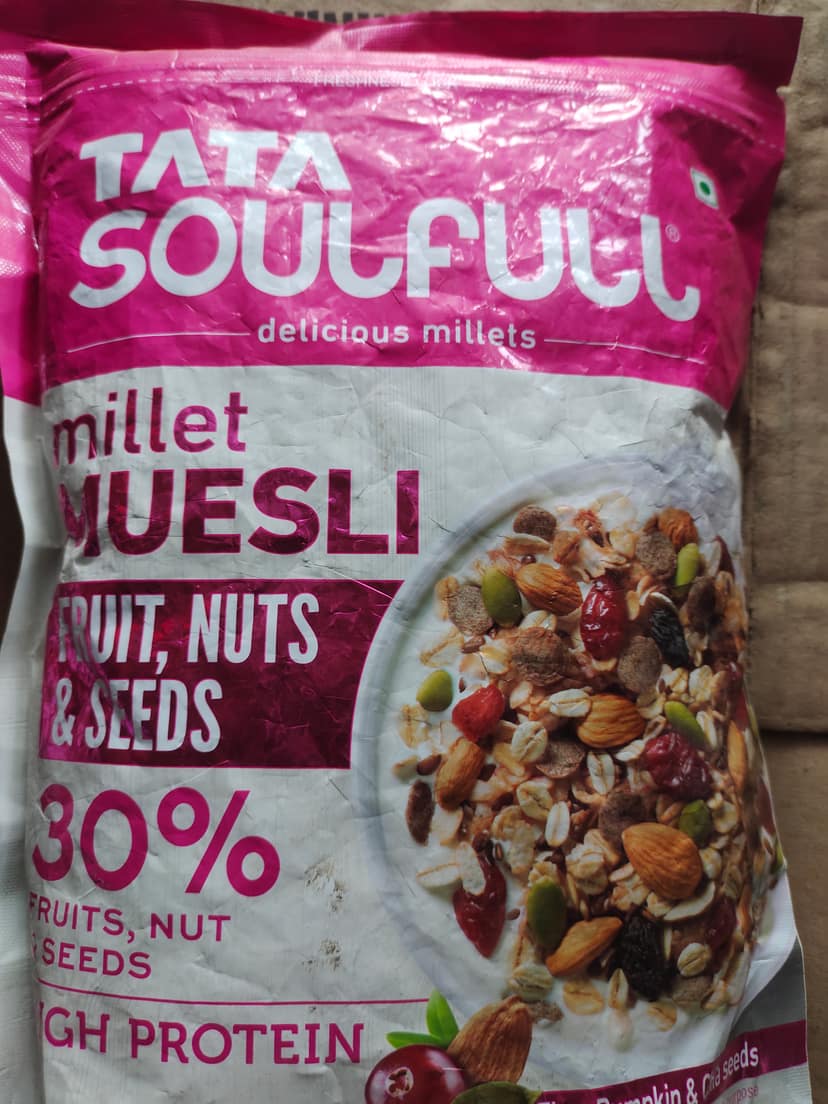 Tata soulful millet muesli fruit and nuts seeds 30%
